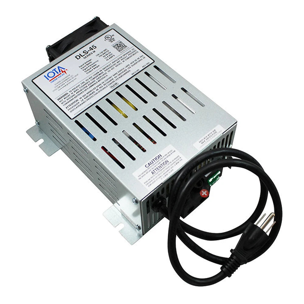 IOTA DLS-45, 12 volt 45 amp regulated battery charger/supply