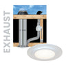 Natural Light Tubular 10" Skylight Exhaust Vent Kit