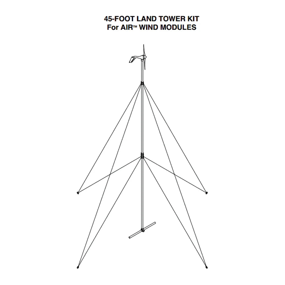 Primus Windpower 45' guyed tower kit for Air Wind Turbines Generators