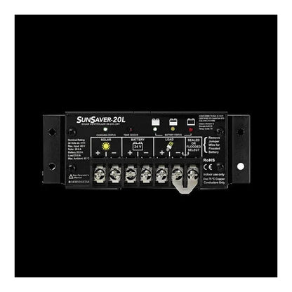 MorningStar SunSaver SS-20L-24V, PWM Charge Controller, 20 Amp, 24 Volt, LVD Low Voltage Override Protection