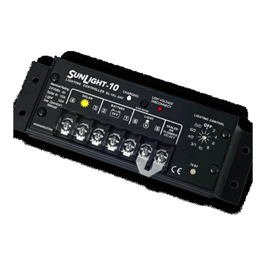 Morningstar SunLight SL-10L-24V w/ LVD, PWM Charge/ Lighting Controller, 10 Amp, 24 Volt