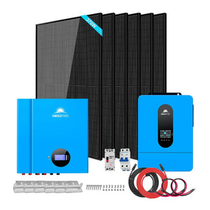 SunGold Off-Grid Solar Kit | 6500W/8000W 48VDC 120V/240V | LiFePO4 10.24KWH/20.48KWH Lithium Battery | 3320W Solar PV