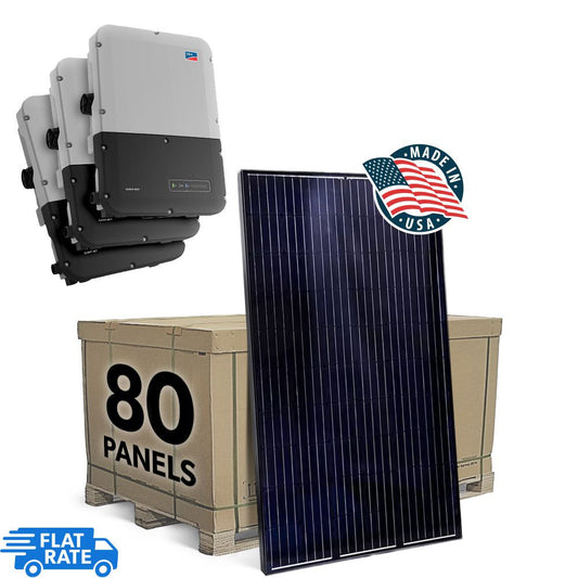 SMA 26 kW Grid Tied Solar System with SMA Inverter and 80x Mission Solar 325w Panels