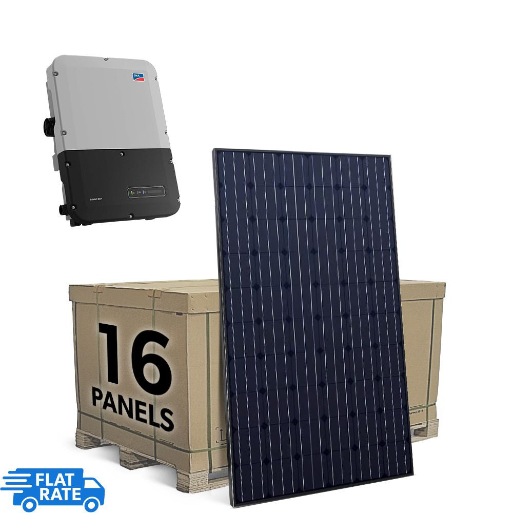 SMA 6.2 Grid-Tied Solar System with SMA and 16x Heliene 390 Panels