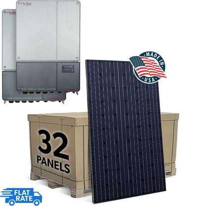 10.24 kW Storage Ready Grid Tied Solar System with Outback Power and 32x Heliene 320w Panels