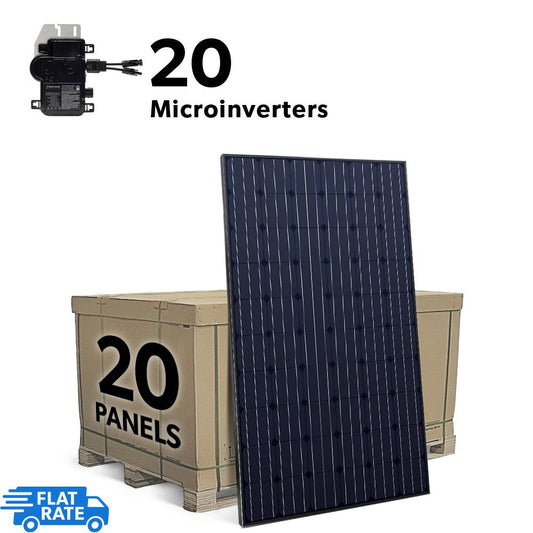 6.4 Grid-Tied Solar System with Enphase IQ7+ Microinverters and 20x Heliene 320w Panels