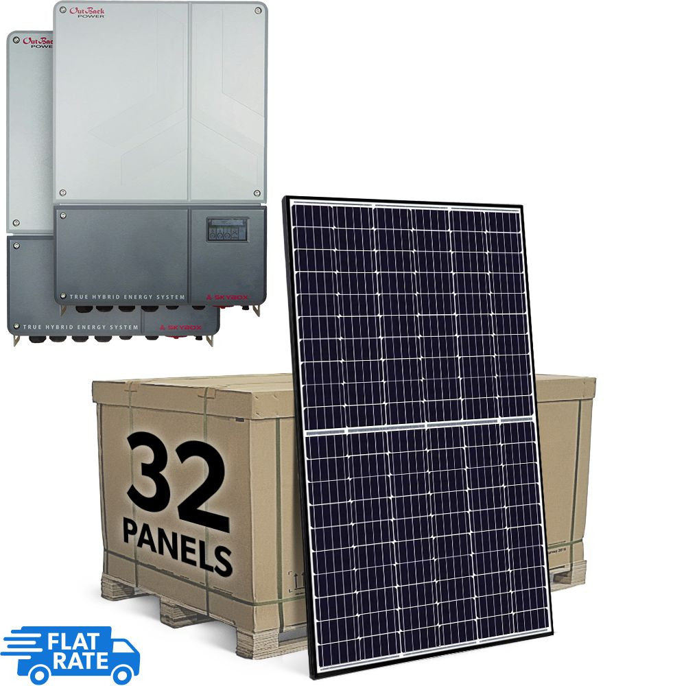 10.4 kW Storage Ready Grid Tied Solar System with Outback Power and 32x Canadian Solar 325w Panels