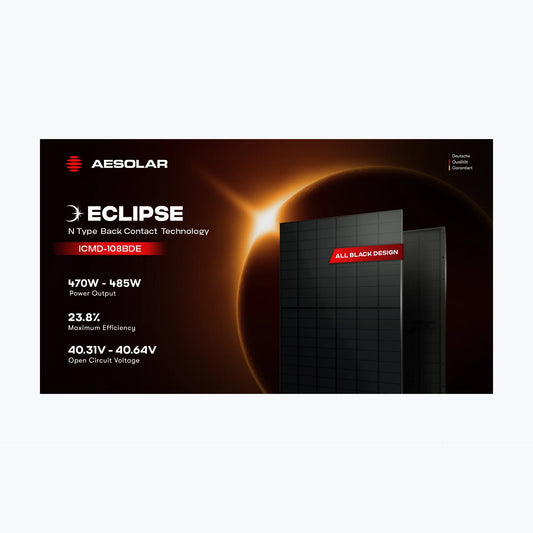 Aesolar AE480ICMD-108BDE — solar module render