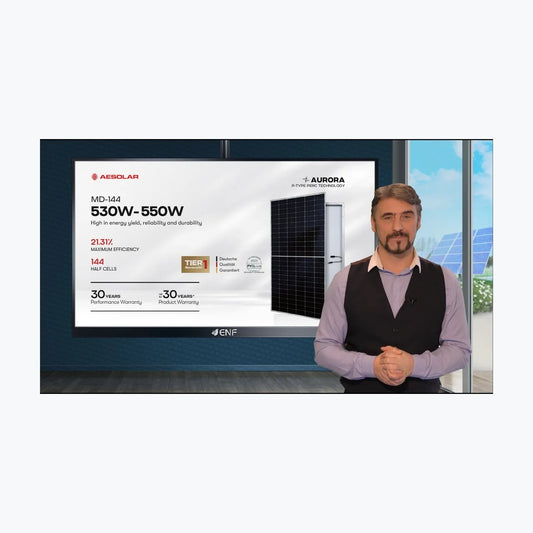 AESOLAR AE550MD-144 — solar module render