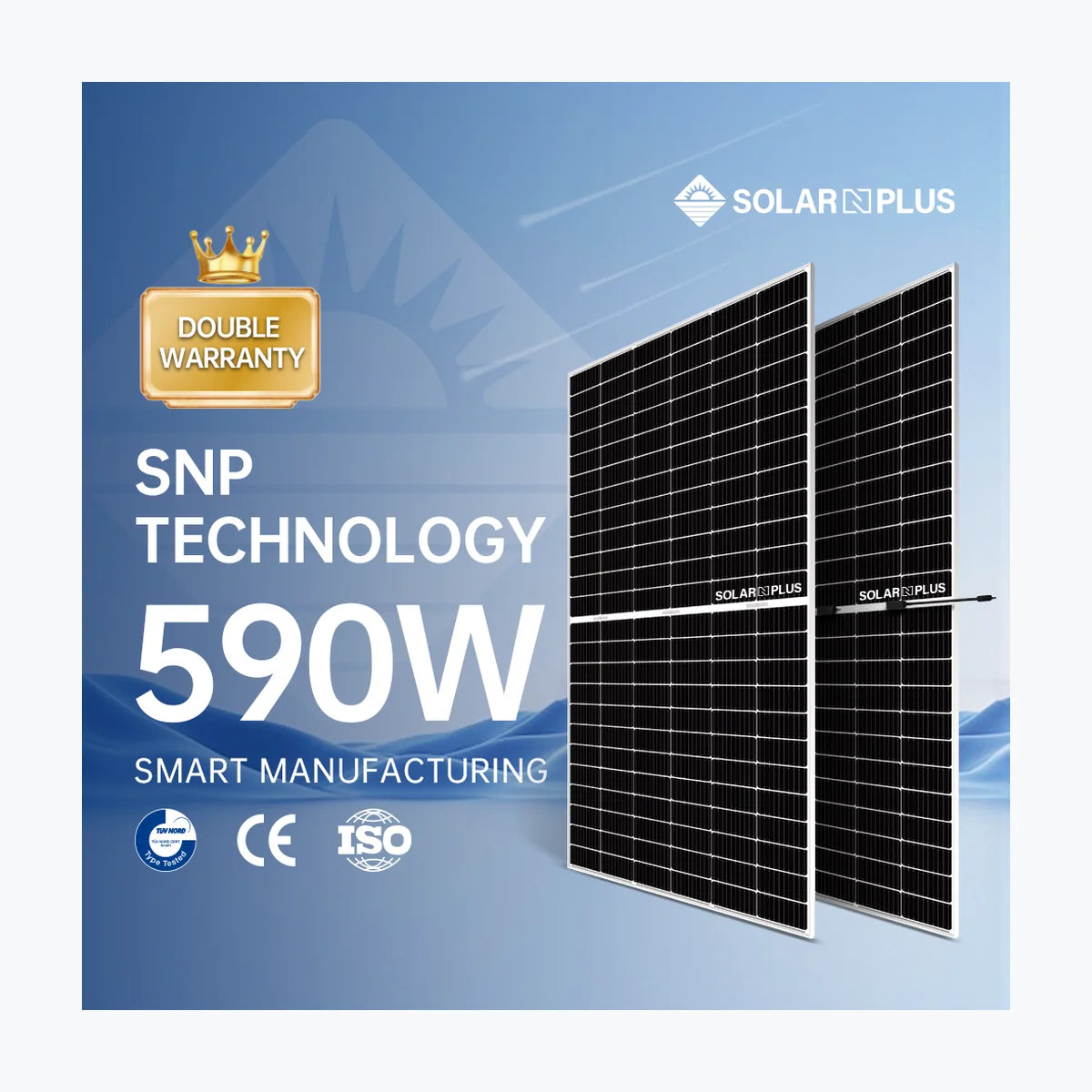 Solar N Plus 575 — solar module render