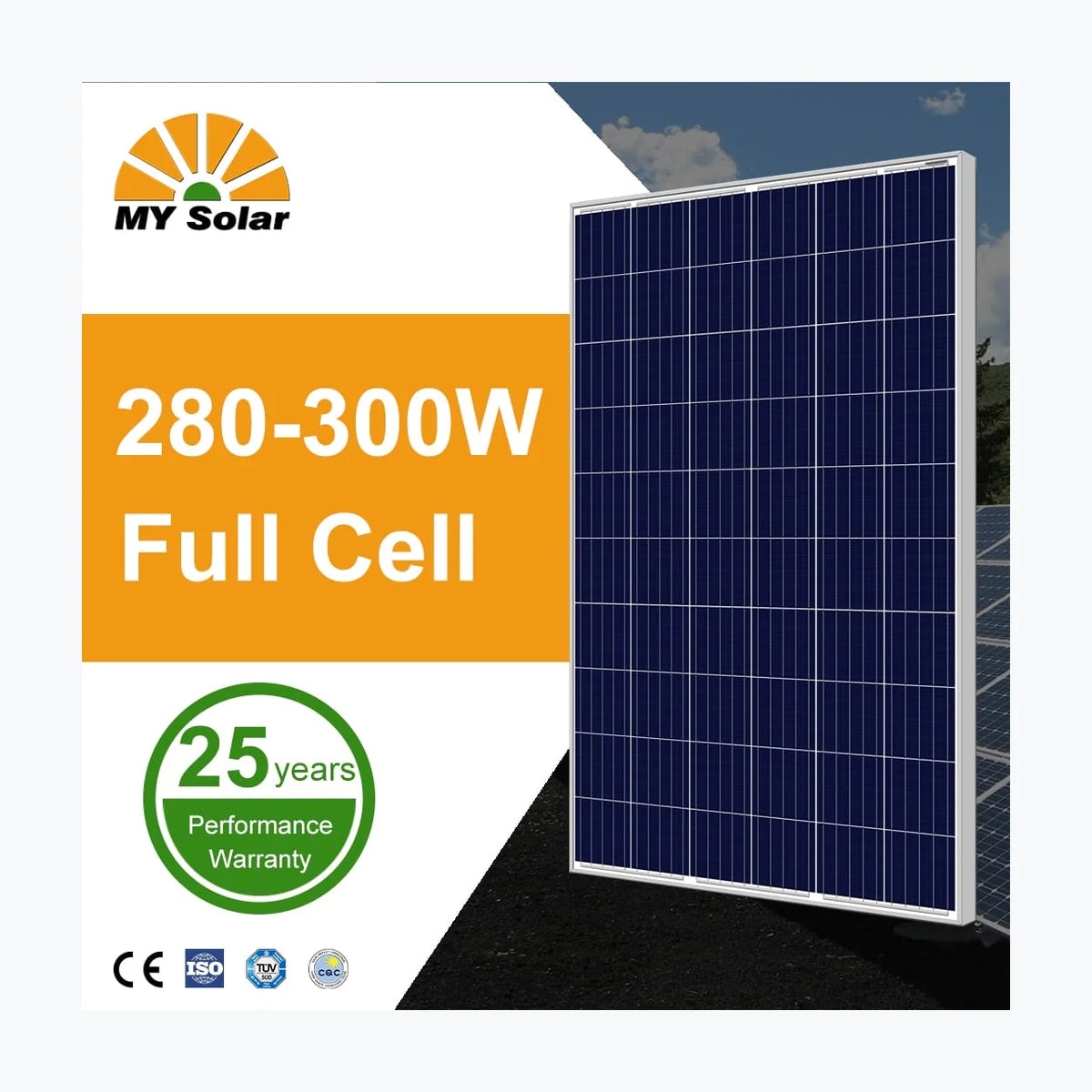 MY Solar MY-P3/60-300 — MY Solar module (ENF-verified)
