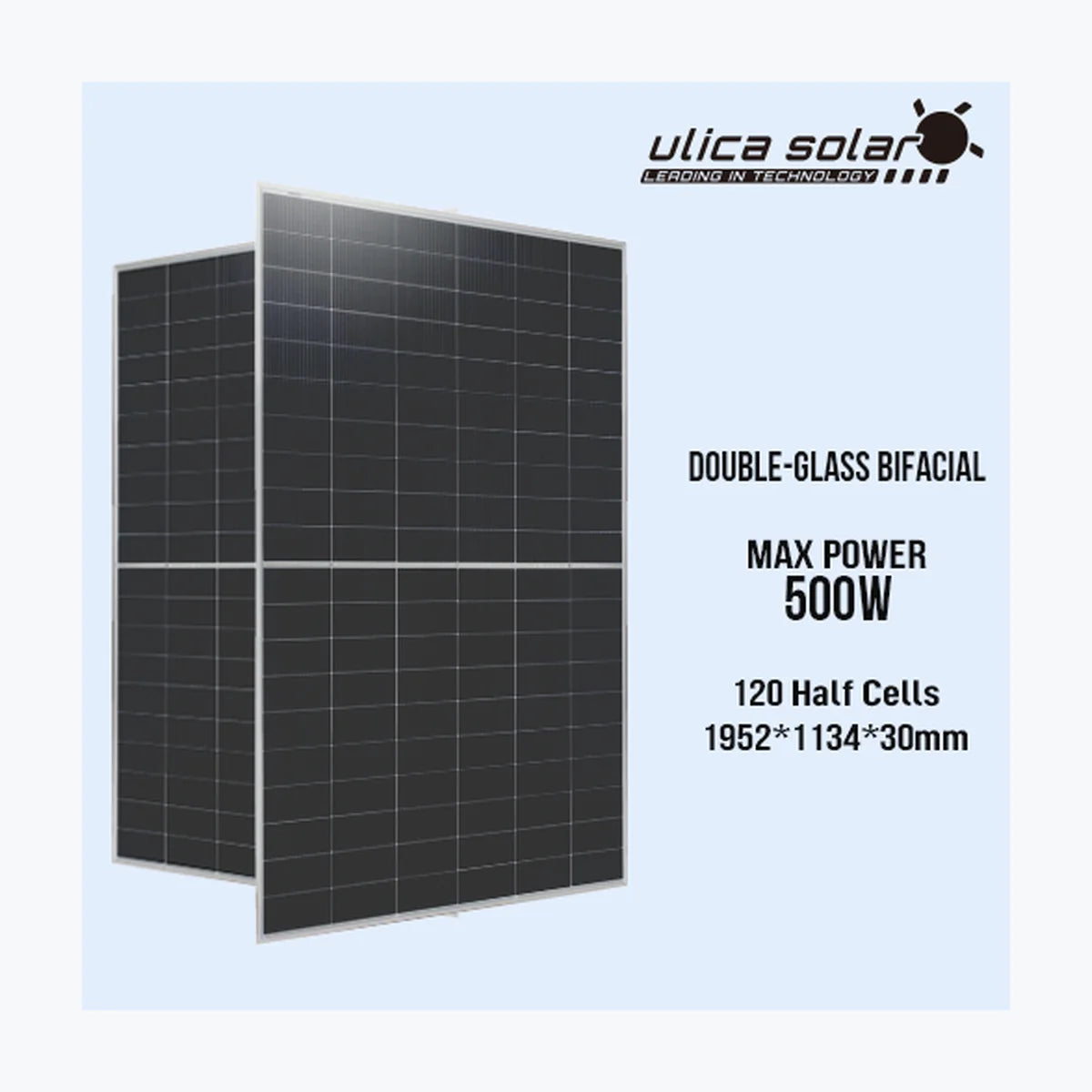 Ulica Solar UL-500M-120BDGN — Ulica Solar module (ENF-verified)