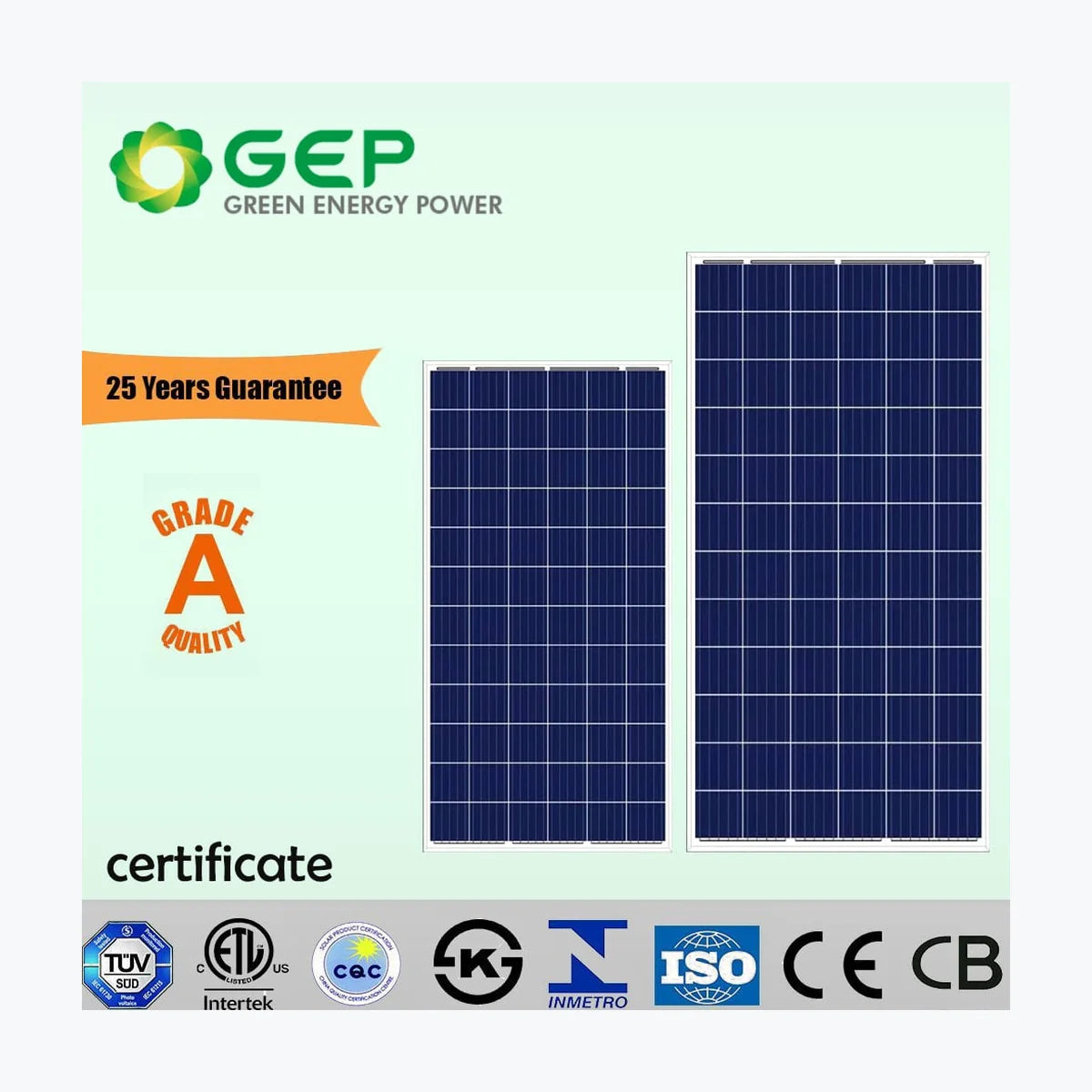 GEP-Solar Manufacturing GEP-Aa+345P/PH — GEP-Solar Manufacturing module (ENF-verified)